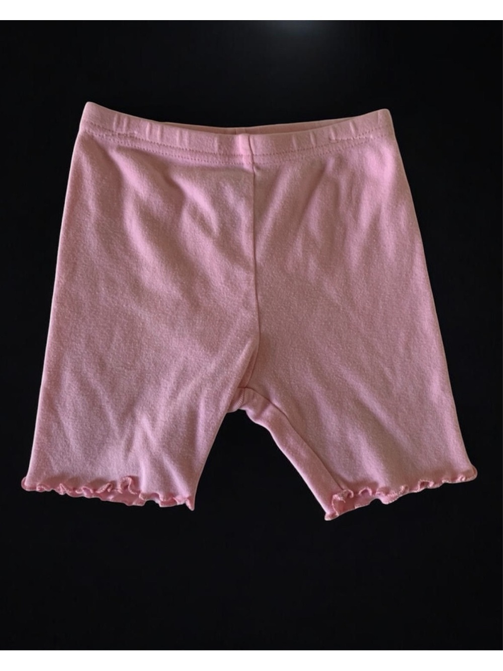 Vintage Gymboree Pink Ruffle Bike Shorts Girls Size 3T Stretch Cotton